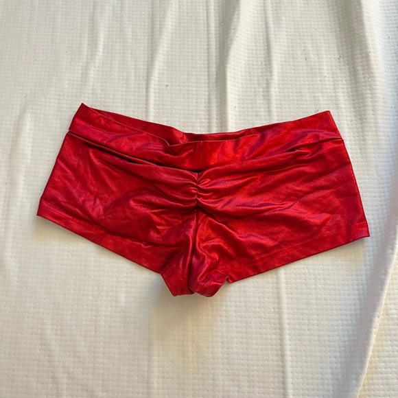 IHeartRave red booty shorts - Picture 3 of 3